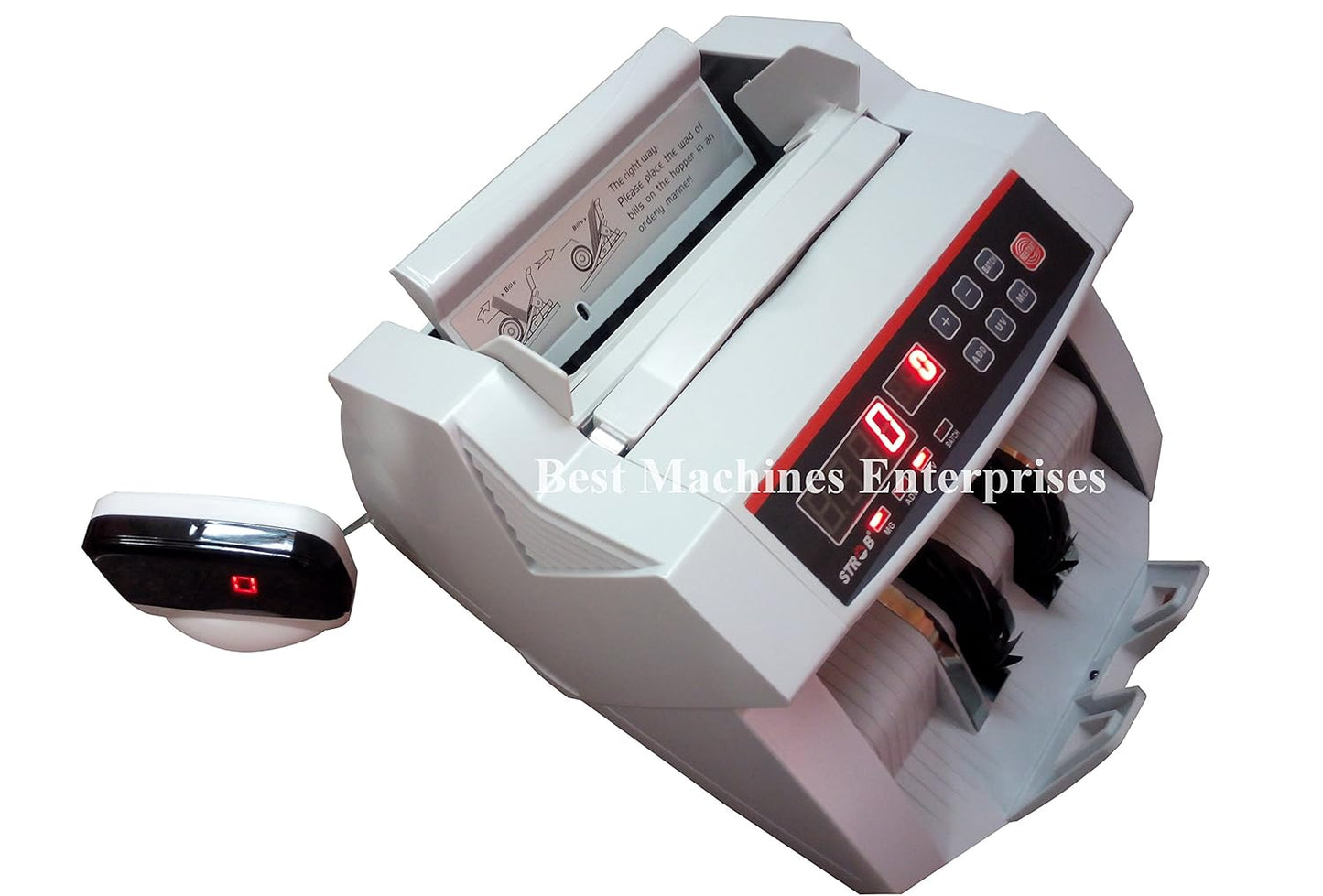 Strob 2800 Currency Counting Machine with Fake note detection. 1 Year Warranty (valid only if bought from bestmachines)