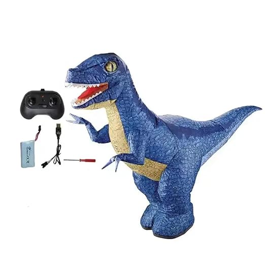 nino's 3ft Inflatable Dinosaur RC Toy for Kids, Electric Dinosaur Toy with 360°Rotation, Rechargeable T-Rex RC Walking for Boys & Girls, Christmas Birthday Gifts for Kids Age 6-12 Years (Green)
